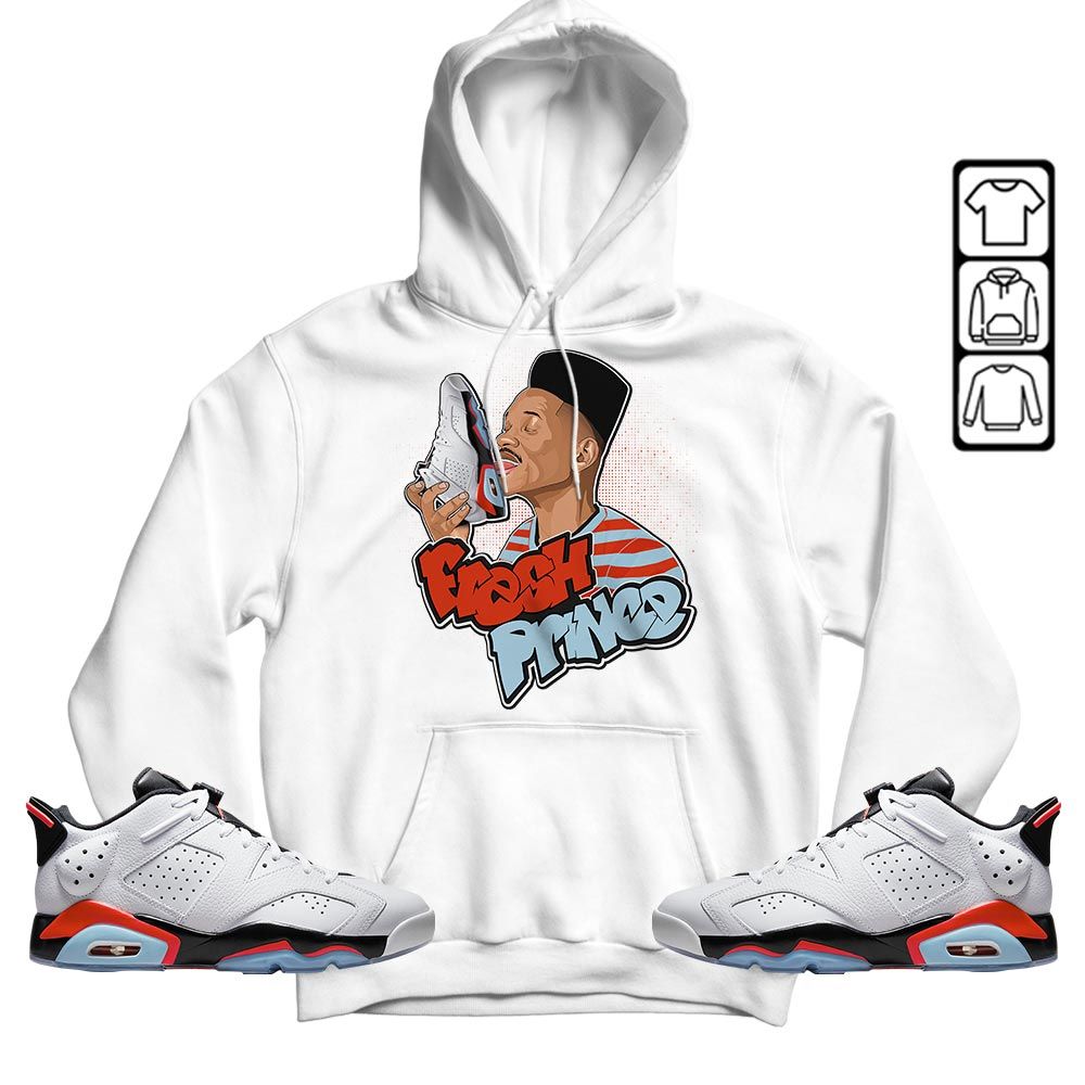 FP Lick Jordan Sneaker Shirt Match Low Infrared 6s, Jordan 6 Low Infrared MKO T-Shirt