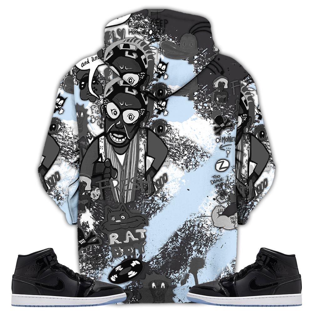 Fp Lick Jordan Sneaker Shirt Match Space Jam 1S, Jordan 1 Mid Space Jam Hoodie Sweatshirt Tee All Over Print MKO Shirt