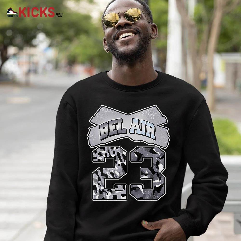 Fresh Bel Air Number 23 Sneaker Shirt Match Cement Grey 11s, Jordan 11 Low Cement Grey MKO T-Shirt Fresh Bel Air Number 23 Sneaker Shirt Match Cement Grey 11s, Jordan 11 Low Cement Grey MKO T-Shirt