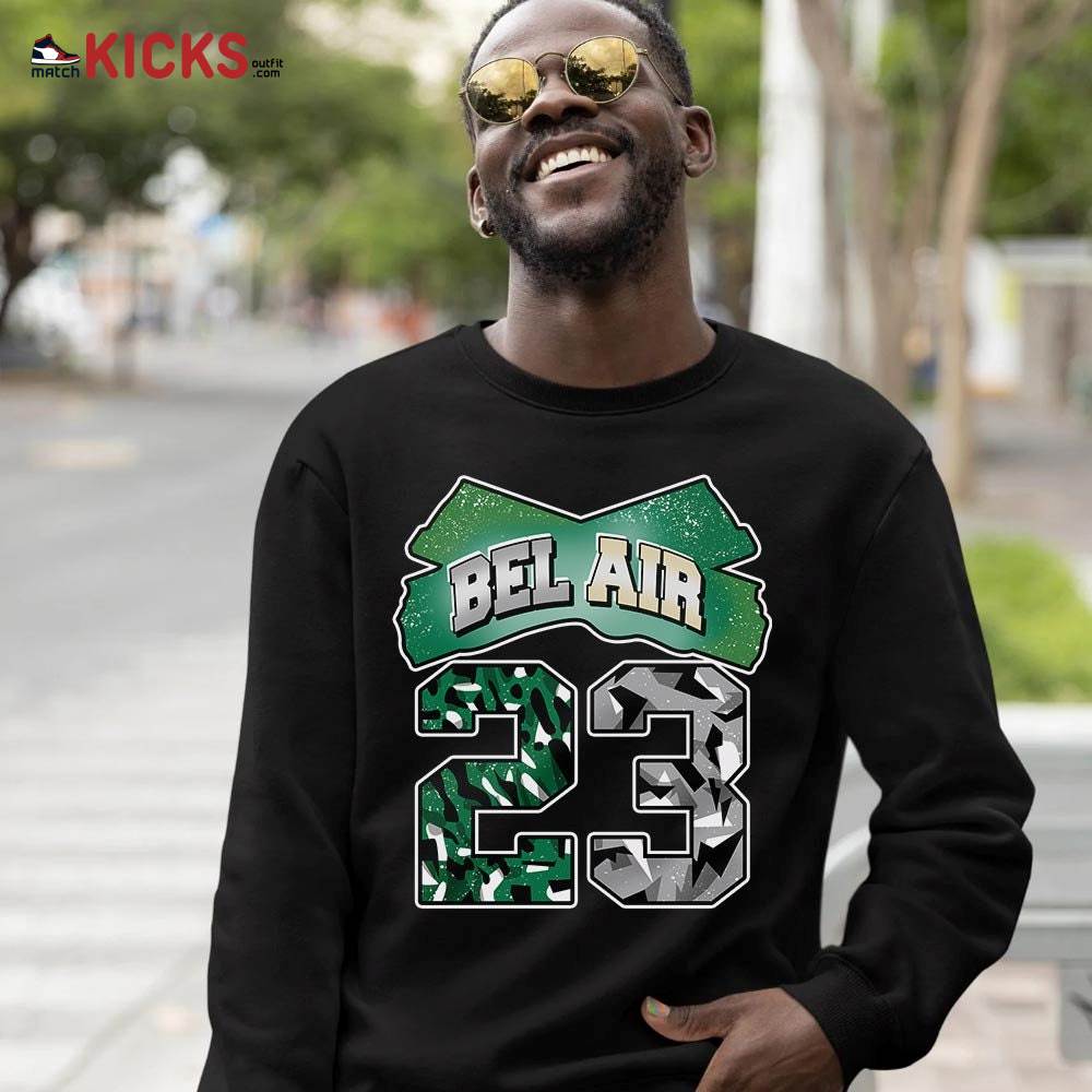 Fresh Bel Air Number 23 Sneaker Shirt Match Retro Pine Green 4s, Jordan 4 Pine Green MKO T-Shirt Fresh Bel Air Number 23 Sneaker Shirt Match Retro Pine Green 4s, Jordan 4 Pine Green MKO T-Shirt
