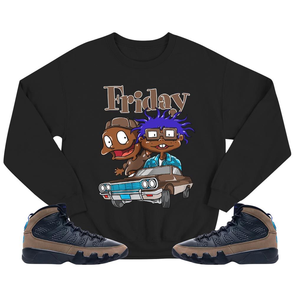 Friday Cartoon 90s Sneaker Shirt Match Olive Concord 9s, Jordan 9 Olive Concord MKO T-Shirt Friday Cartoon 90s Sneaker Shirt Match Olive Concord 9s, Jordan 9 Olive Concord MKO T-Shirt