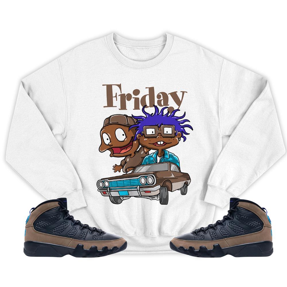 Friday Cartoon 90s Sneaker Shirt Match Olive Concord 9s, Jordan 9 Olive Concord MKO T-Shirt Friday Cartoon 90s Sneaker Shirt Match Olive Concord 9s, Jordan 9 Olive Concord MKO T-Shirt