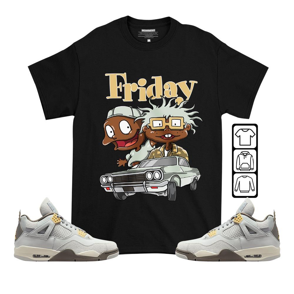 Friday Cartoon 90s Sneaker Shirt Match Retro Craft 4s, Jordan 4 Craft Photon Dust MKO T-Shirt Friday Cartoon 90s Sneaker Shirt Match Retro Craft 4s, Jordan 4 Craft Photon Dust MKO T-Shirt