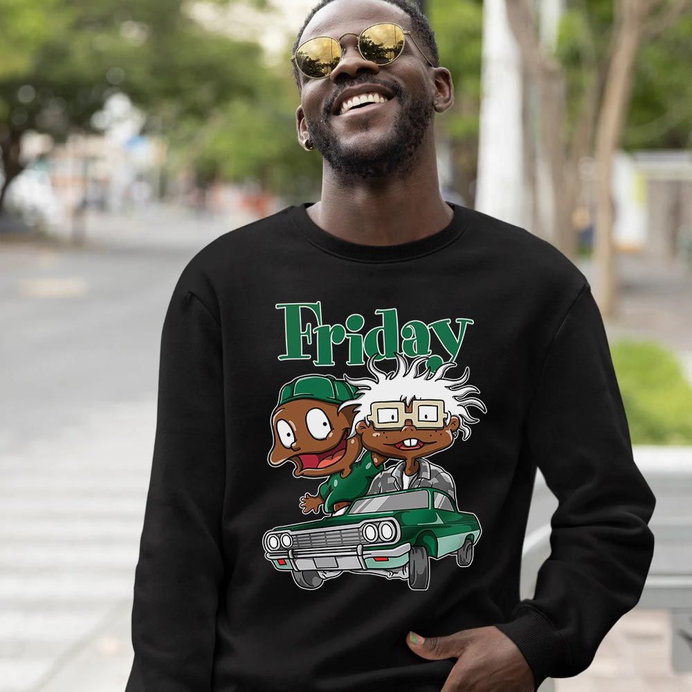 Friday Cartoon 90s Sneaker Shirt Match Retro Pine Green 4s, Jordan 4 Pine Green MKO T-Shirt Friday Cartoon 90s Sneaker Shirt Match Retro Pine Green 4s, Jordan 4 Pine Green MKO T-Shirt