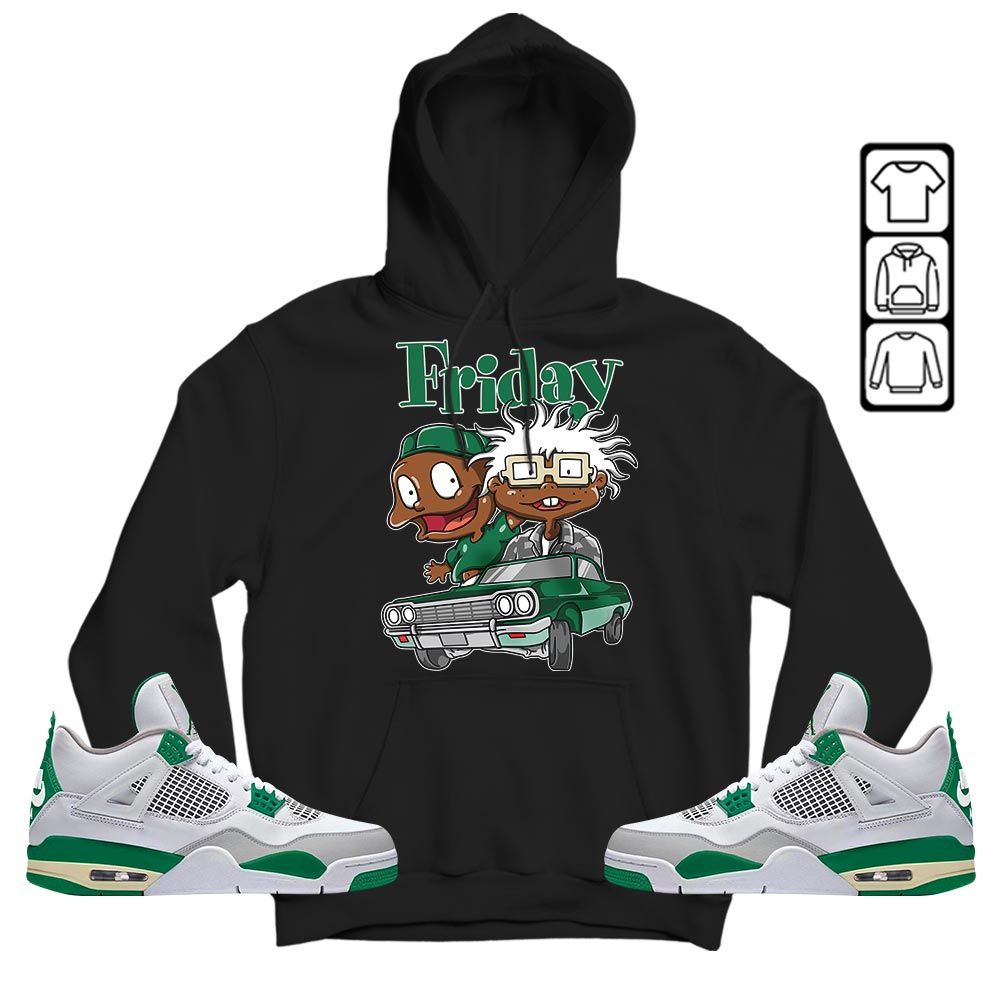 Friday Cartoon 90s Sneaker Shirt Match Retro Pine Green 4s, Jordan 4 Pine Green MKO T-Shirt Friday Cartoon 90s Sneaker Shirt Match Retro Pine Green 4s, Jordan 4 Pine Green MKO T-Shirt