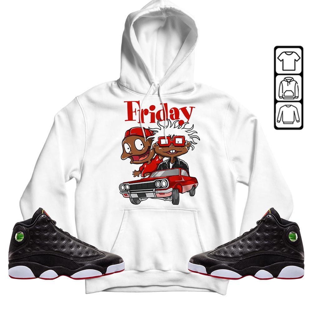 Friday Cartoon 90s Sneaker Shirt Match Retro Playoffs 13s, Jordan 13 Playoffs MKO T-Shirt
