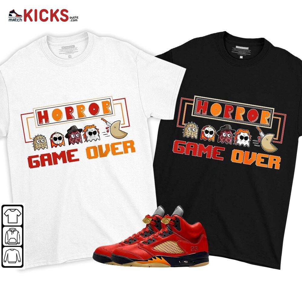 Friday Horror Pixer Sneaker Shirt Match 5 Dunk On Mars, Jordan 5 Mars For Her MKO T-Shirt Friday Horror Pixer Sneaker Shirt Match 5 Dunk On Mars, Jordan 5 Mars For Her MKO T-Shirt