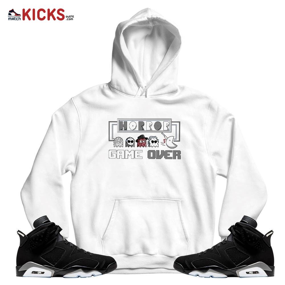 Friday Horror Pixer Sneaker Shirt Match Black Chrome 6s, Jordan 6 Black Chrome MKO T-Shirt Friday Horror Pixer Sneaker Shirt Match Black Chrome 6s, Jordan 6 Black Chrome MKO T-Shirt