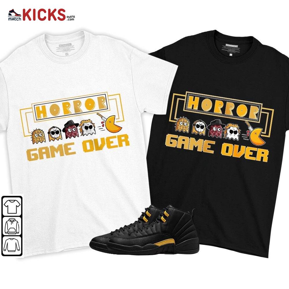 Friday Horror Pixer Sneaker Shirt Match Black Taxi 12s, Jordan 12 Retro Black Taxi MKO T-Shirt