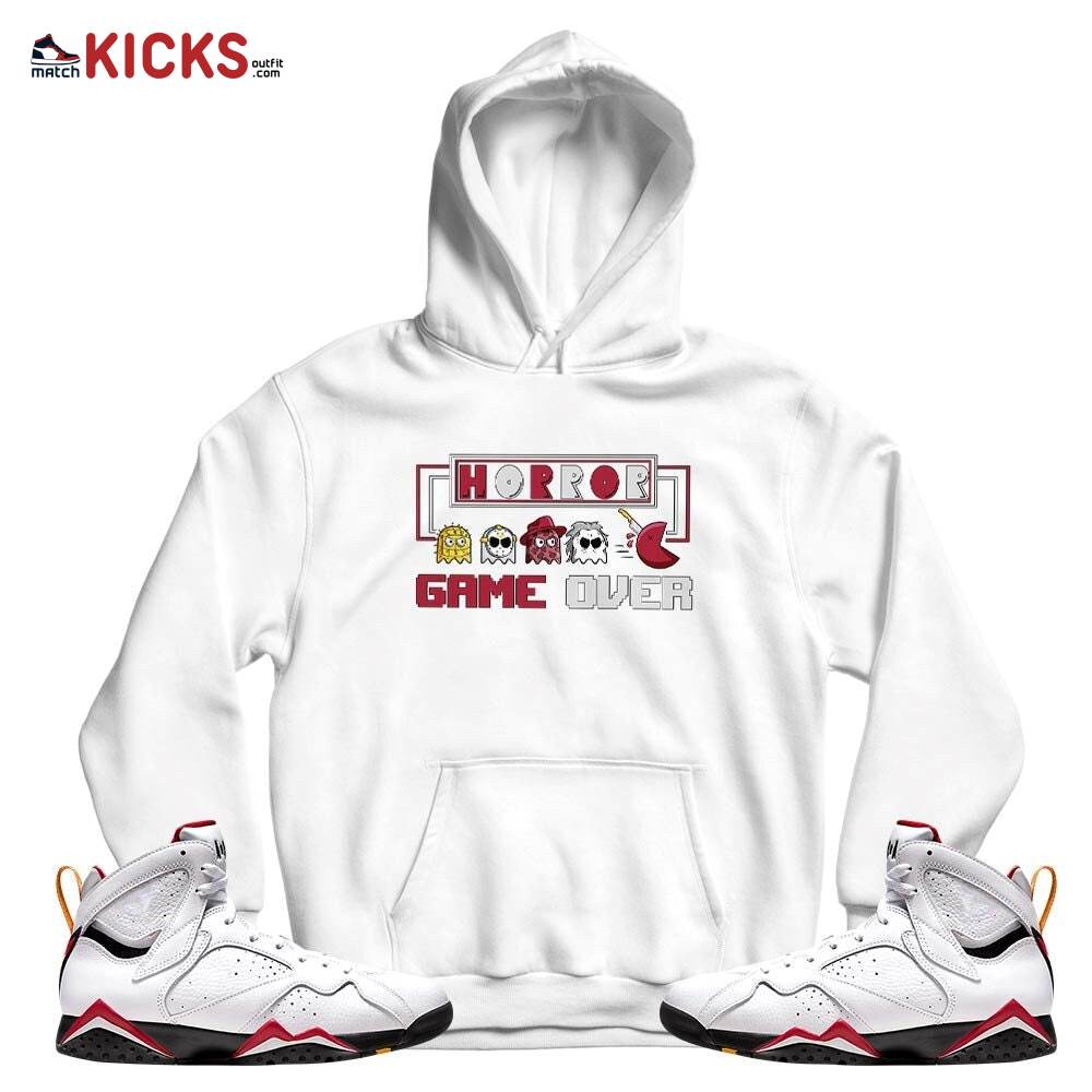 Friday Horror Pixer Sneaker Shirt Match Cardinal 7s, Jordan 7 Retro Cardinal MKO T-Shirt Friday Horror Pixer Sneaker Shirt Match Cardinal 7s, Jordan 7 Retro Cardinal MKO T-Shirt