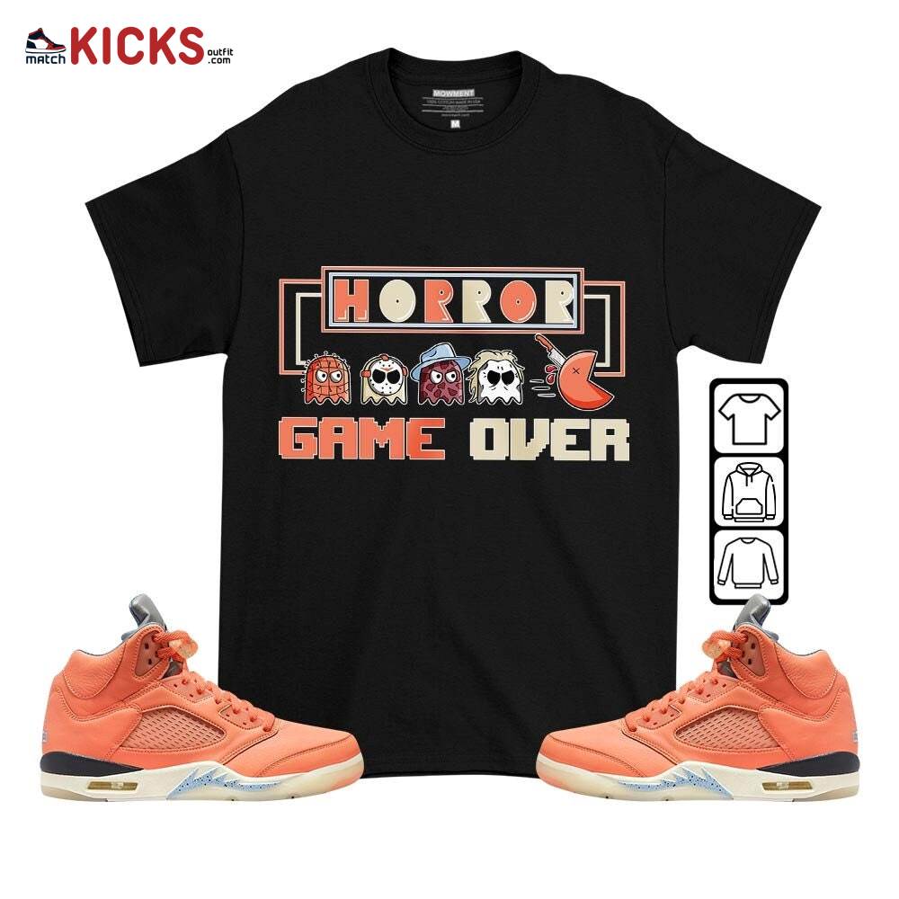 Friday Horror Pixer Sneaker Shirt Match Crimson Bliss 5s, Jordan 5 DJ Khaled Crimson Bliss MKO T-Shirt