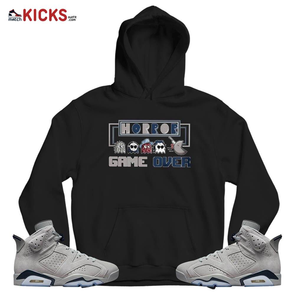 Friday Horror Pixer Sneaker Shirt Match Georgetown 6s, Jordan 6 Retro Georgetown MKO T-Shirt Friday Horror Pixer Sneaker Shirt Match Georgetown 6s, Jordan 6 Retro Georgetown MKO T-Shirt