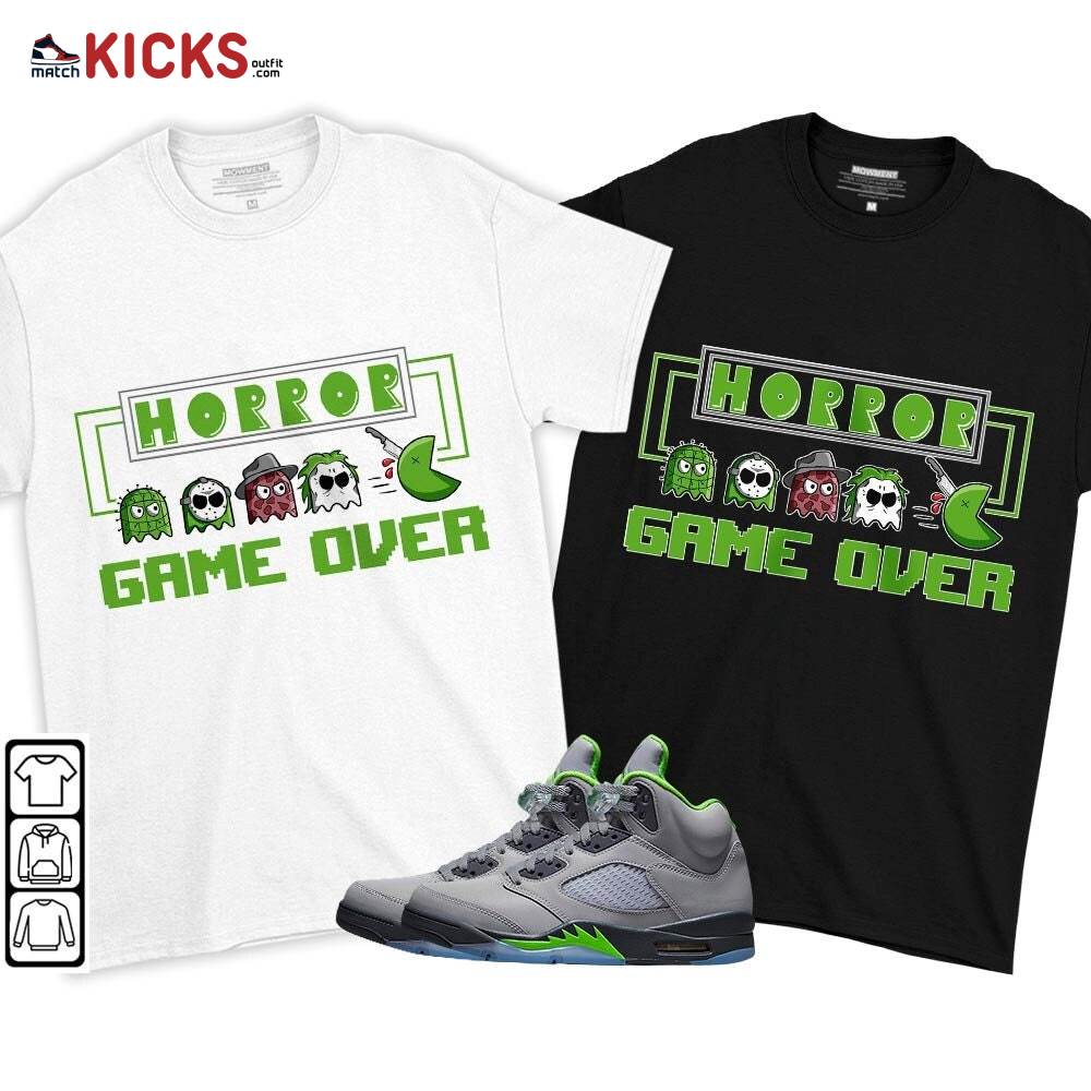 Friday Horror Pixer Sneaker Shirt Match Green Bean 5s, Jordan 5 Retro Green Bean MKO T-Shirt Friday Horror Pixer Sneaker Shirt Match Green Bean 5s, Jordan 5 Retro Green Bean MKO T-Shirt