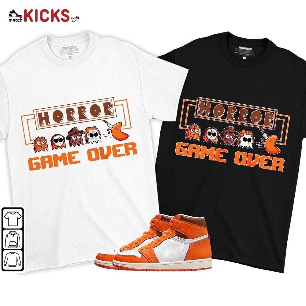 Friday Horror Pixer Sneaker Shirt Match High OG Starfish 1s, Jordan 1 Retro High OG Starfish MKO T-Shirt Friday Horror Pixer Sneaker Shirt Match High OG Starfish 1s, Jordan 1 Retro High OG Starfish MKO T-Shirt