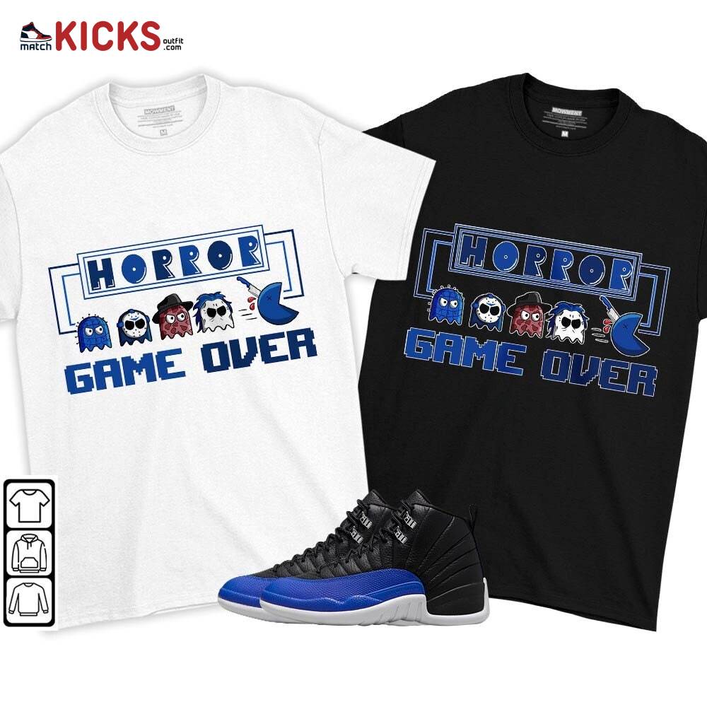 Friday Horror Pixer Sneaker Shirt Match Hyper Royal 12s, Jordan 12 Hyper Royal MKO T-Shirt