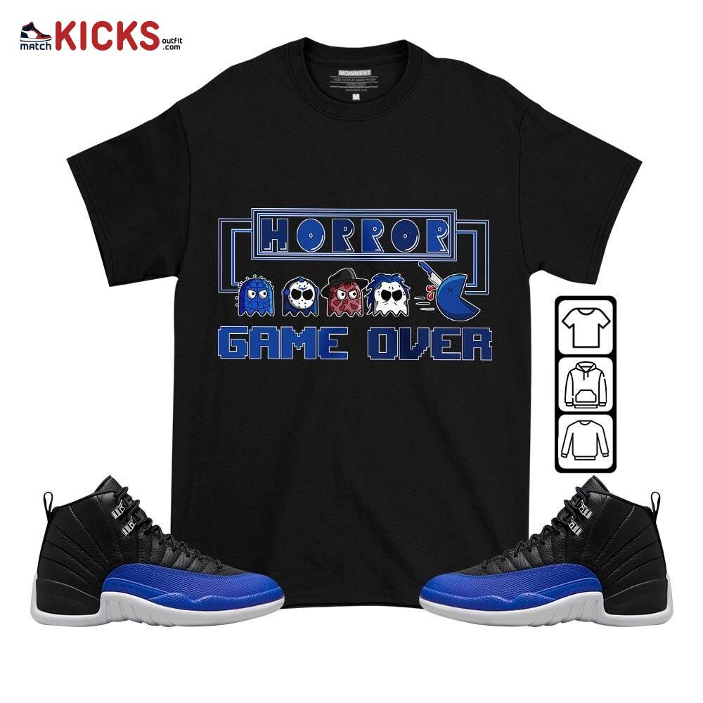 Friday Horror Pixer Sneaker Shirt Match Hyper Royal 12s, Jordan 12 Hyper Royal MKO T-Shirt