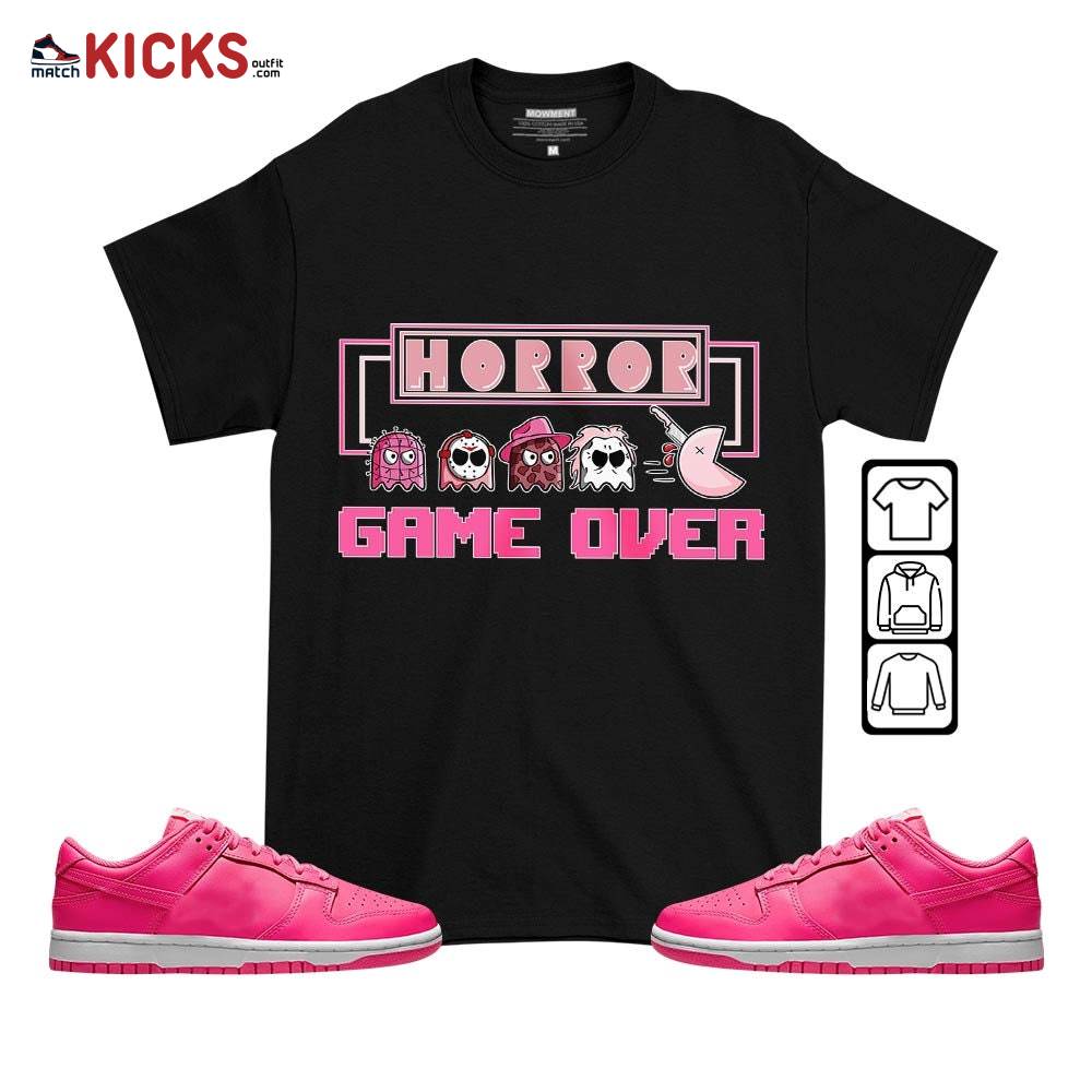 Friday Horror Pixer Sneaker Shirt Match Low Triple Pink, Dunk Low Triple Pink MKO T-Shirt