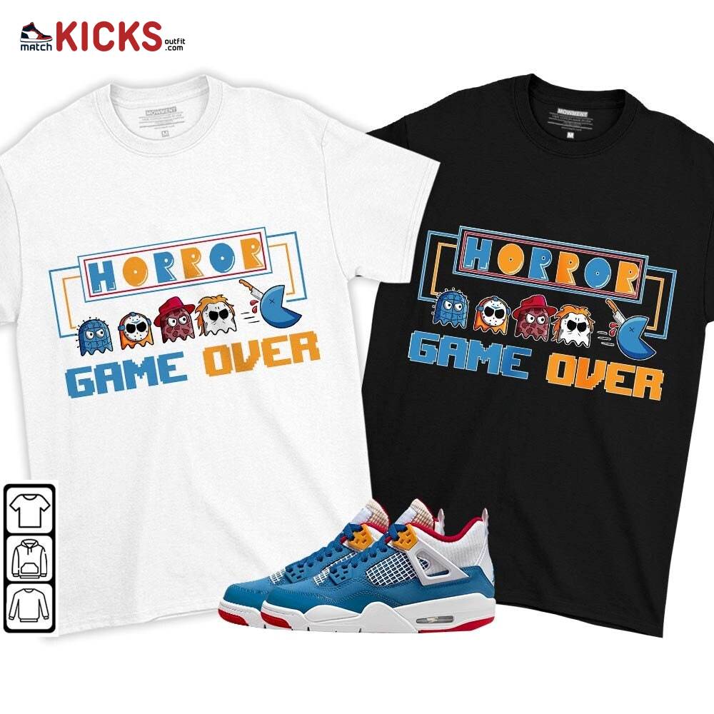 Friday Horror Pixer Sneaker Shirt Match Messy Room 4s, Jordan 4 GS Messy Room MKO T-Shirt