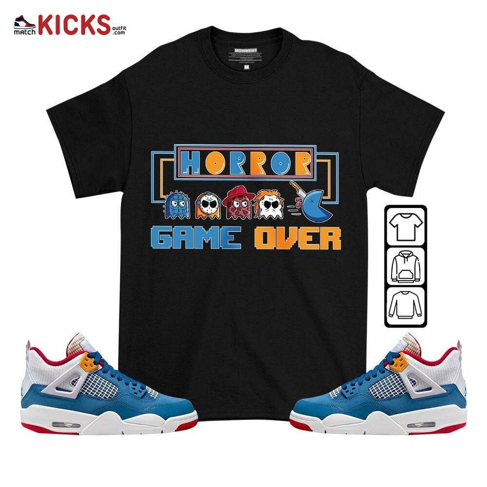Friday Horror Pixer Sneaker Shirt Match Messy Room 4s, Jordan 4 GS Messy Room MKO T-Shirt