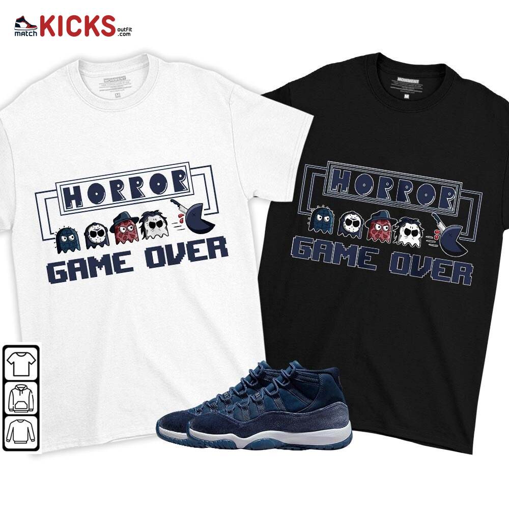 Friday Horror Pixer Sneaker Shirt Match Midnight Navy 11s, Jordan 11 Retro Midnight Navy MKO T-Shirt Friday Horror Pixer Sneaker Shirt Match Midnight Navy 11s, Jordan 11 Retro Midnight Navy MKO T-Shirt