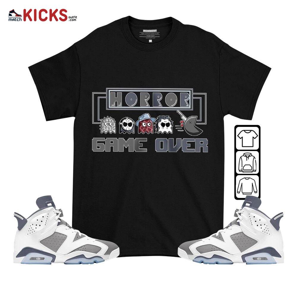 Friday Horror Pixer Sneaker Shirt Match Retro Cool Grey 6s, Jordan 6 Cool Grey MKO T-Shirt