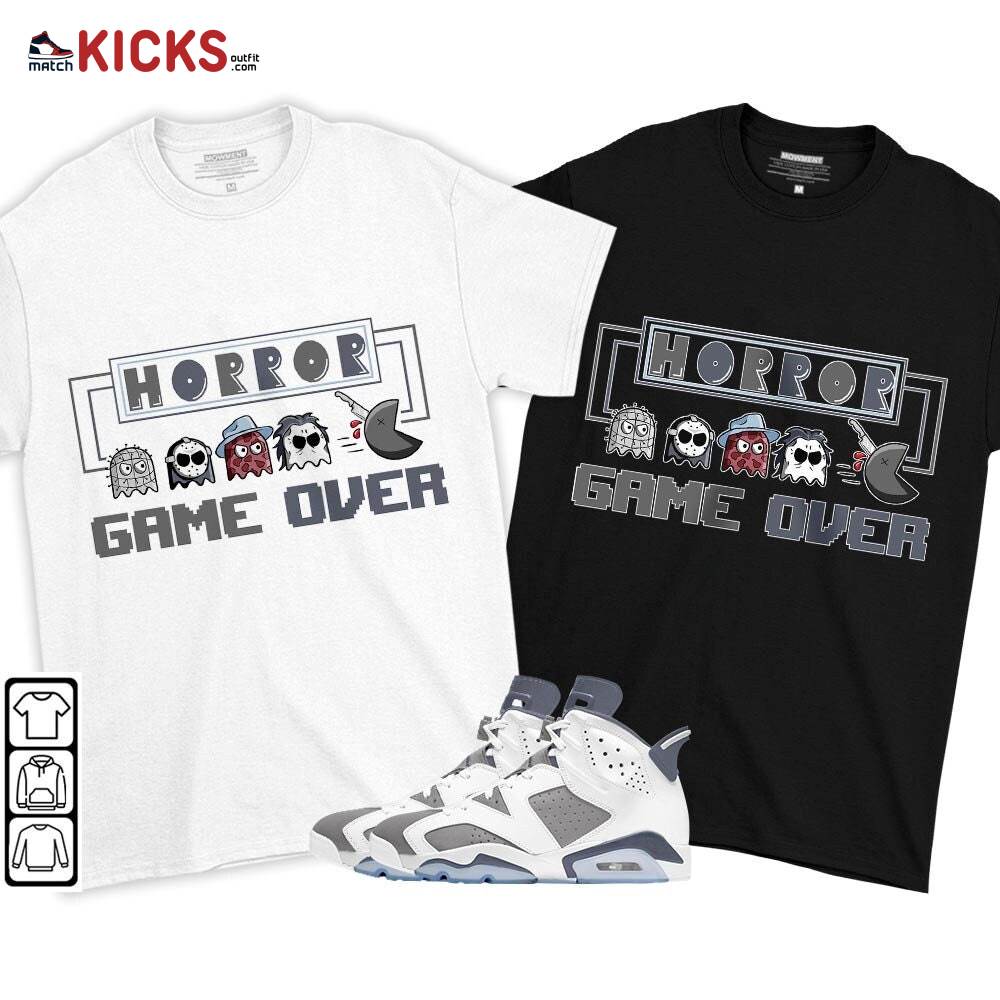 Friday Horror Pixer Sneaker Shirt Match Retro Cool Grey 6s, Jordan 6 Cool Grey MKO T-Shirt Friday Horror Pixer Sneaker Shirt Match Retro Cool Grey 6s, Jordan 6 Cool Grey MKO T-Shirt