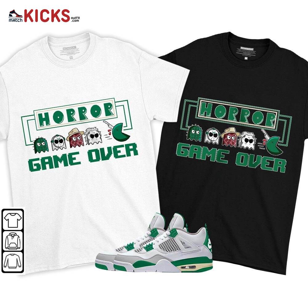 Friday Horror Pixer Sneaker Shirt Match Retro Pine Green 4s, Jordan 4 Pine Green MKO T-Shirt