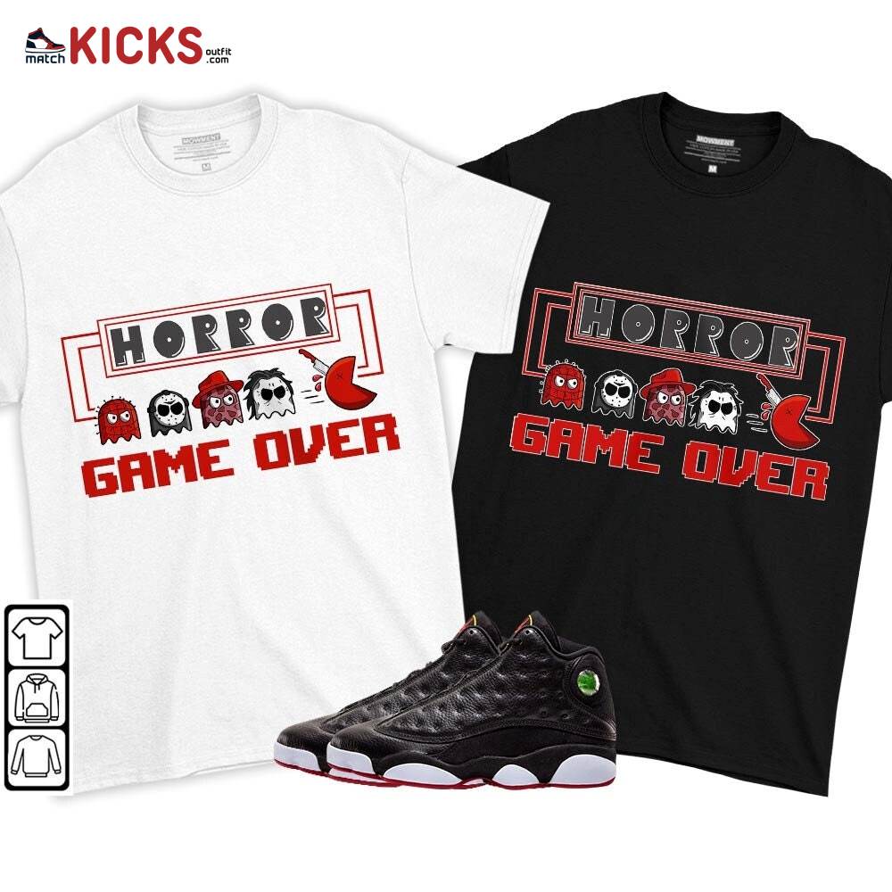 Friday Horror Pixer Sneaker Shirt Match Retro Playoffs 13s, Jordan 13 Playoffs MKO T-Shirt Friday Horror Pixer Sneaker Shirt Match Retro Playoffs 13s, Jordan 13 Playoffs MKO T-Shirt