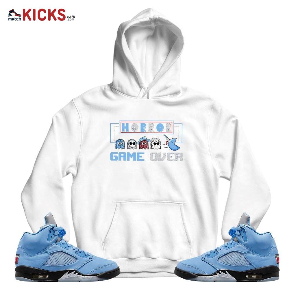 Friday Horror Pixer Sneaker Shirt Match Retro University Blue 5s, Jordan 5 University Blue MKO T-Shirt Friday Horror Pixer Sneaker Shirt Match Retro University Blue 5s, Jordan 5 University Blue MKO T-Shirt