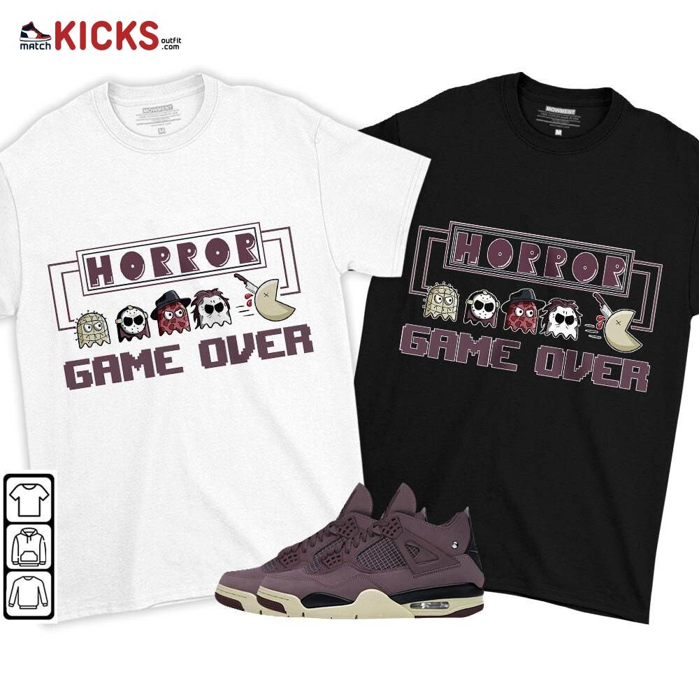 Friday Horror Pixer Sneaker Shirt Match Violet Ore 4s, Jordan 4 A Ma Maniere Violet Ore MKO T-Shirt Friday Horror Pixer Sneaker Shirt Match Violet Ore 4s, Jordan 4 A Ma Maniere Violet Ore MKO T-Shirt