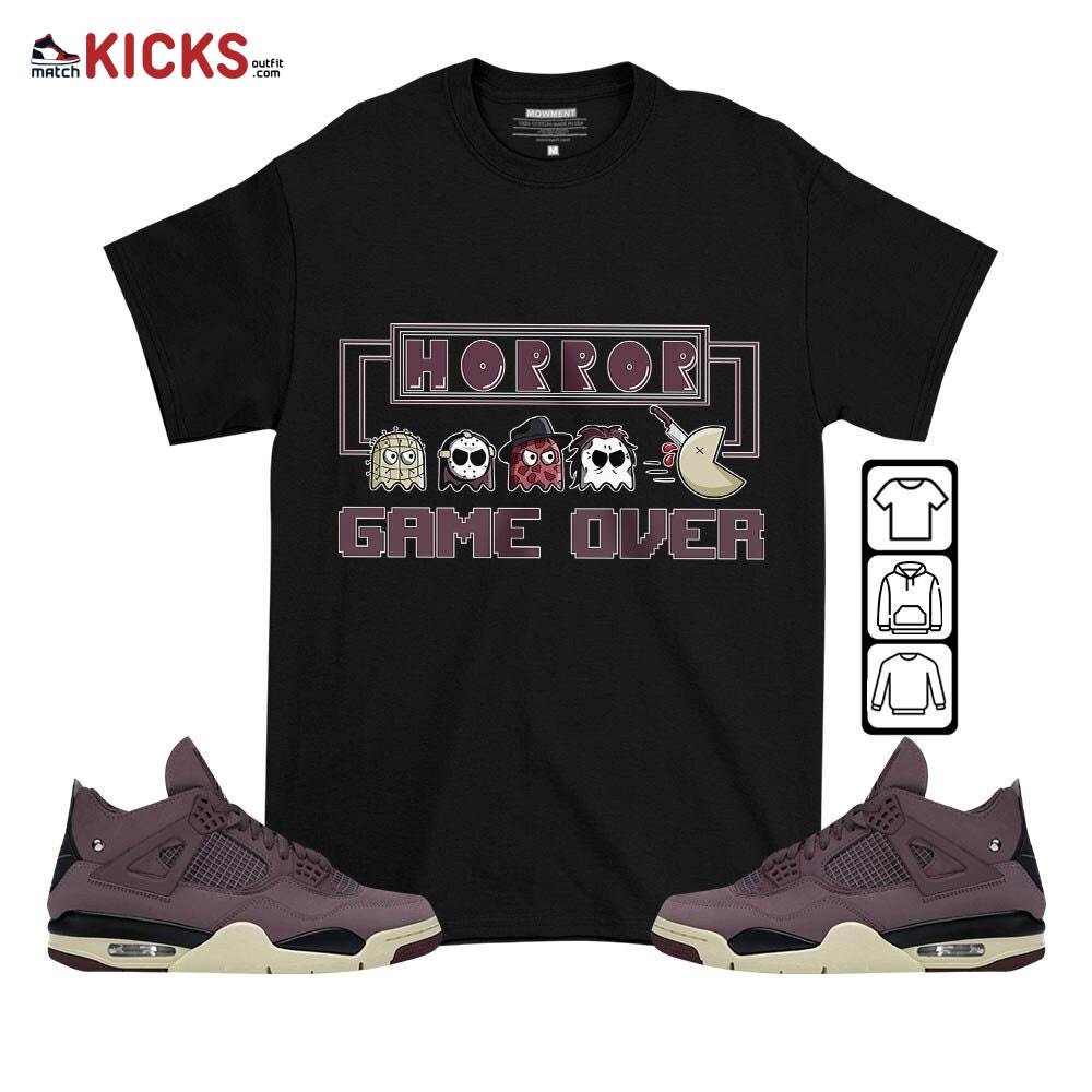 Friday Horror Pixer Sneaker Shirt Match Violet Ore 4s, Jordan 4 A Ma Maniere Violet Ore MKO T-Shirt
