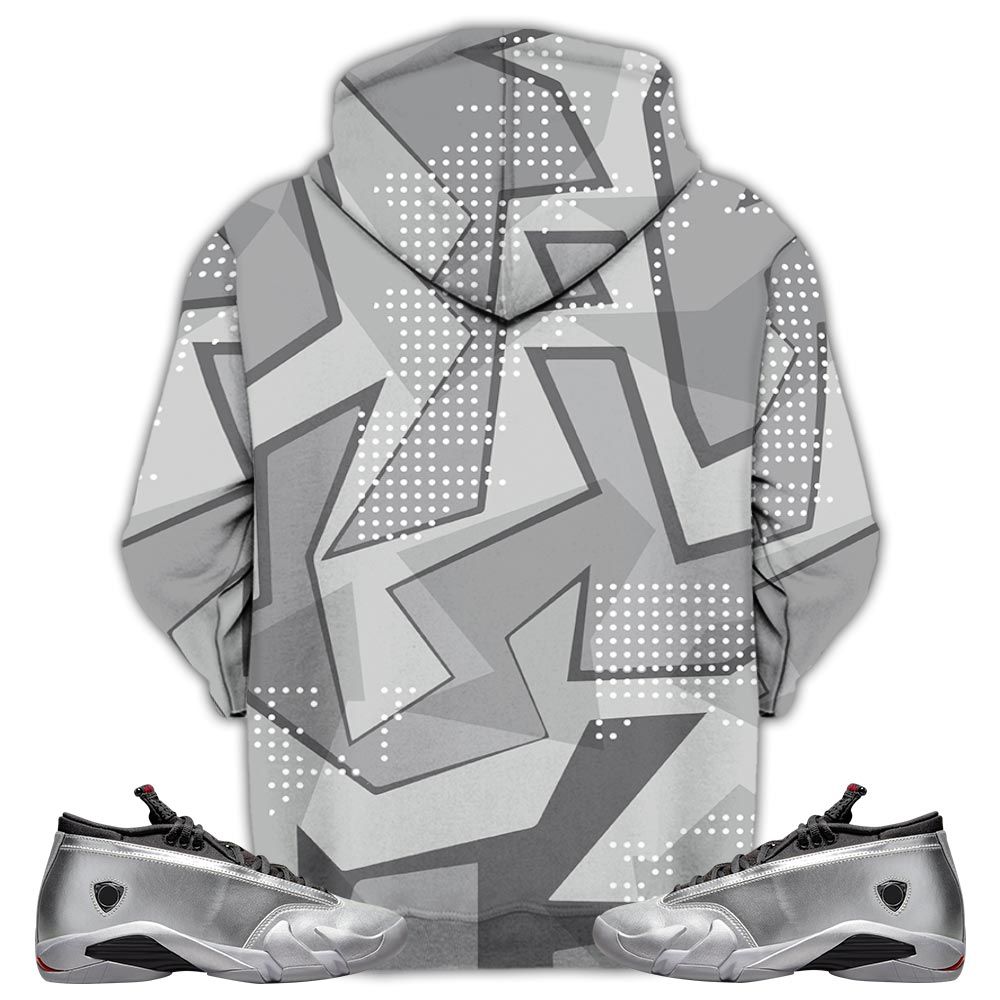 Friday Horror Sneaker Shirt Match 14 Low Metallic Silver, Jordan 14 Metallic Silver Hoodie Sweatshirt Tee All Over Print MKO Shirt