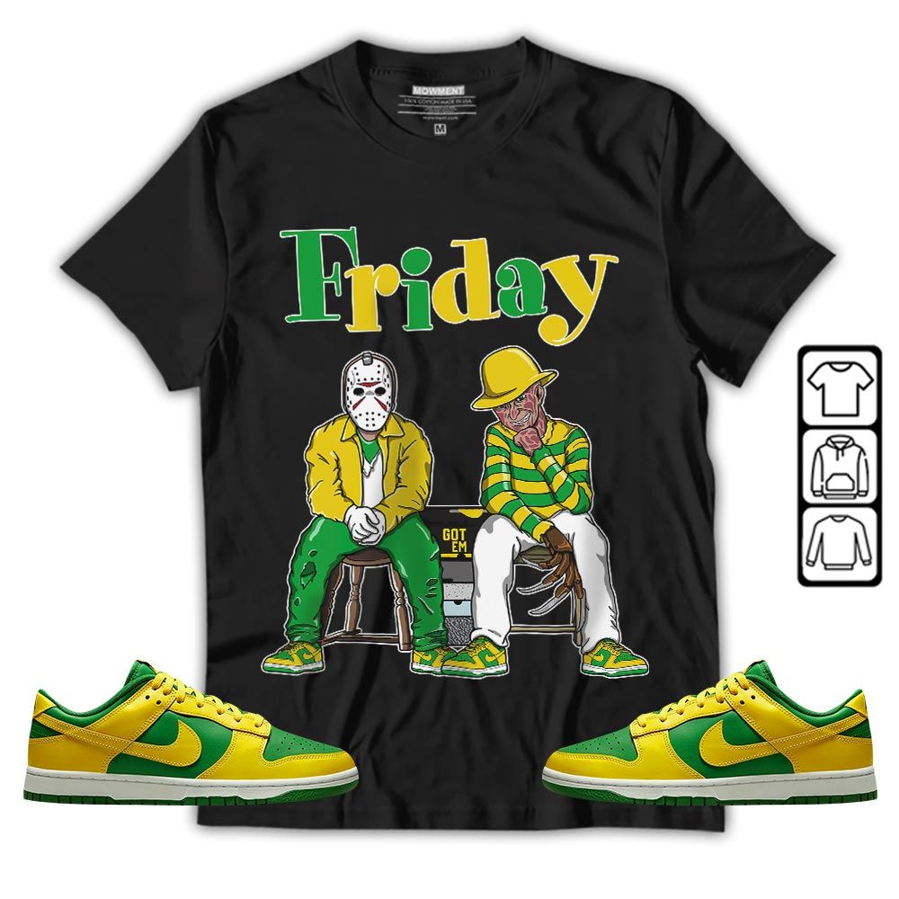 Friday Horror Sneaker Shirt Match 2023 Reverse Brazil, Dunk Low Reverse Brazil MKO T-Shirt