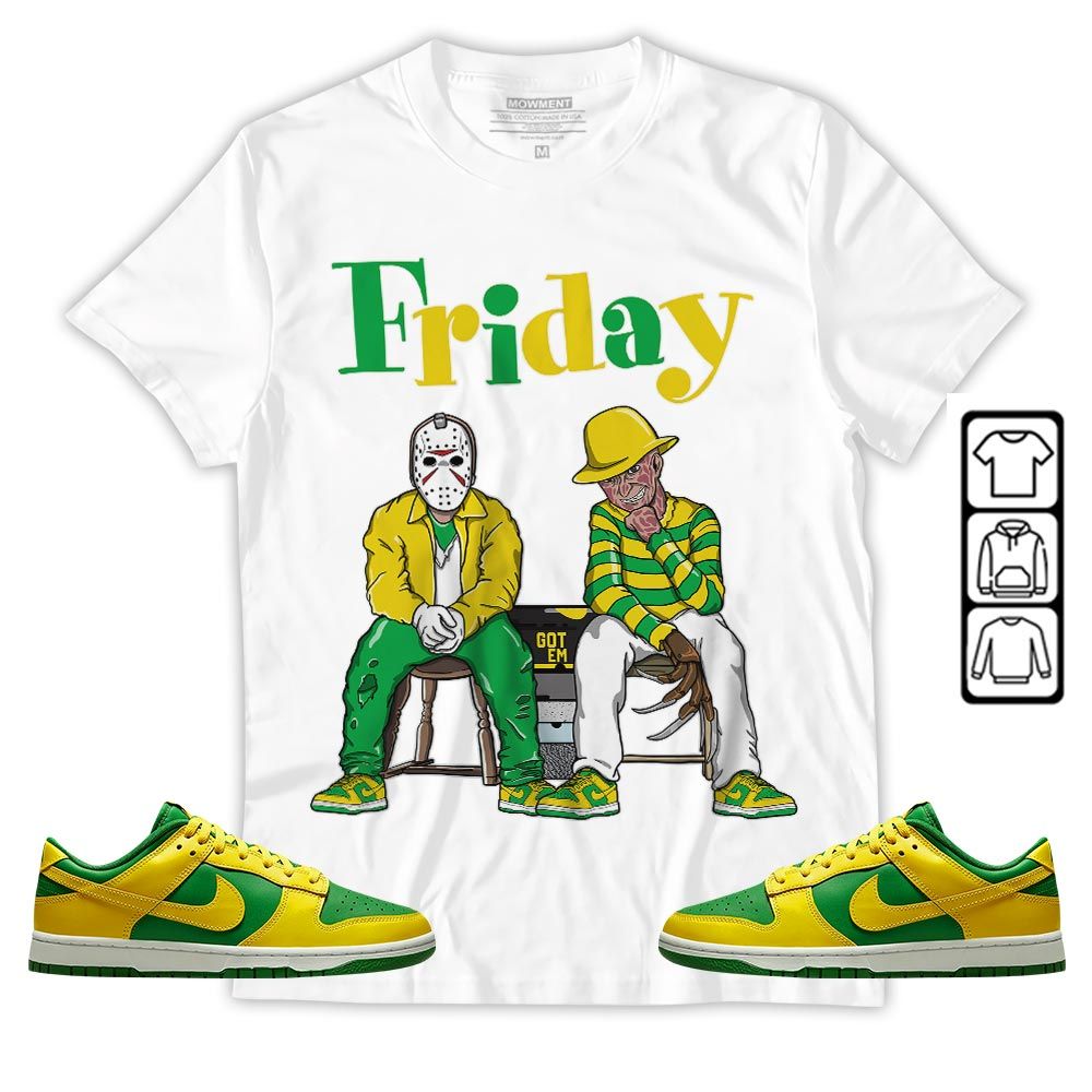 Friday Horror Sneaker Shirt Match 2023 Reverse Brazil, Dunk Low Reverse Brazil MKO T-Shirt