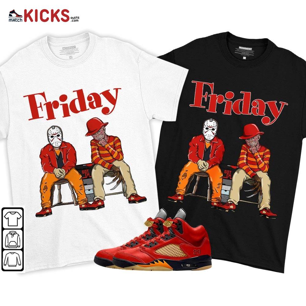 Friday Horror Sneaker Shirt Match 5 Dunk On Mars, Jordan 5 Mars For Her MKO T-Shirt Friday Horror Sneaker Shirt Match 5 Dunk On Mars, Jordan 5 Mars For Her MKO T-Shirt
