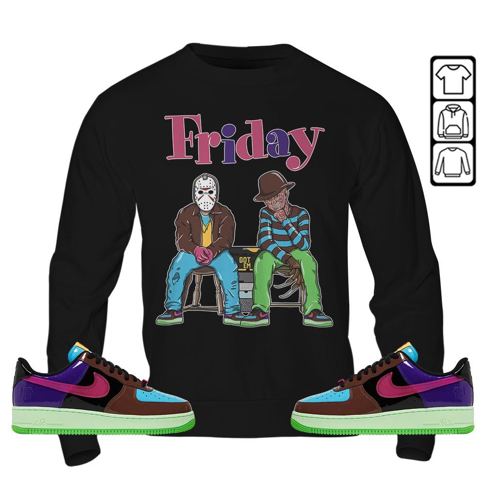 Friday Horror Sneaker Shirt Match AF 1 Low SP Pink Prime, Air Force 1 Undefeated Pink Prime MKO T-Shirt Friday Horror Sneaker Shirt Match AF 1 Low SP Pink Prime, Air Force 1 Undefeated Pink Prime MKO T-Shirt