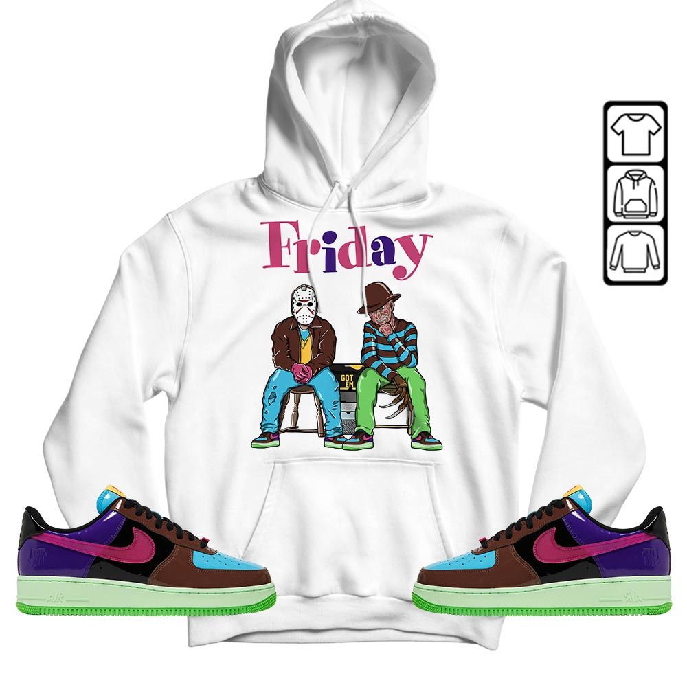 Friday Horror Sneaker Shirt Match AF 1 Low SP Pink Prime, Air Force 1 Undefeated Pink Prime MKO T-Shirt Friday Horror Sneaker Shirt Match AF 1 Low SP Pink Prime, Air Force 1 Undefeated Pink Prime MKO T-Shirt