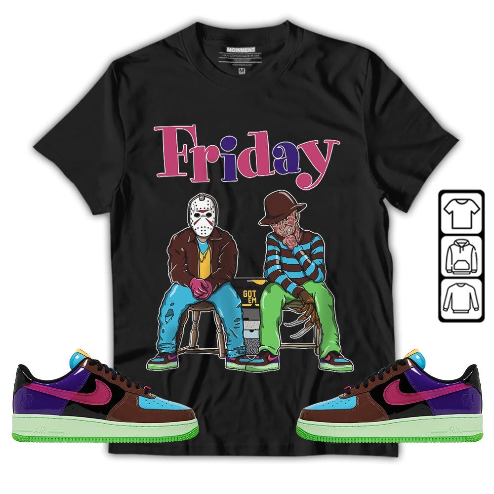 Friday Horror Sneaker Shirt Match AF 1 Low SP Pink Prime, Air Force 1 Undefeated Pink Prime MKO T-Shirt Friday Horror Sneaker Shirt Match AF 1 Low SP Pink Prime, Air Force 1 Undefeated Pink Prime MKO T-Shirt