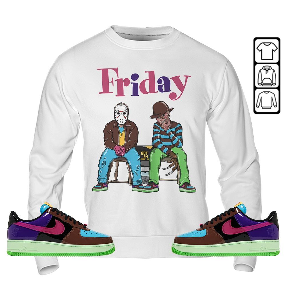 Friday Horror Sneaker Shirt Match AF 1 Low SP Pink Prime, Air Force 1 Undefeated Pink Prime MKO T-Shirt Friday Horror Sneaker Shirt Match AF 1 Low SP Pink Prime, Air Force 1 Undefeated Pink Prime MKO T-Shirt