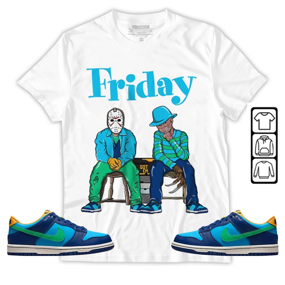 Friday Horror Sneaker Shirt Match Dunk Low GS Kyrie, Dunk Low GS Electric Algae MKO T-Shirt Friday Horror Sneaker Shirt Match Dunk Low GS Kyrie, Dunk Low GS Electric Algae MKO T-Shirt