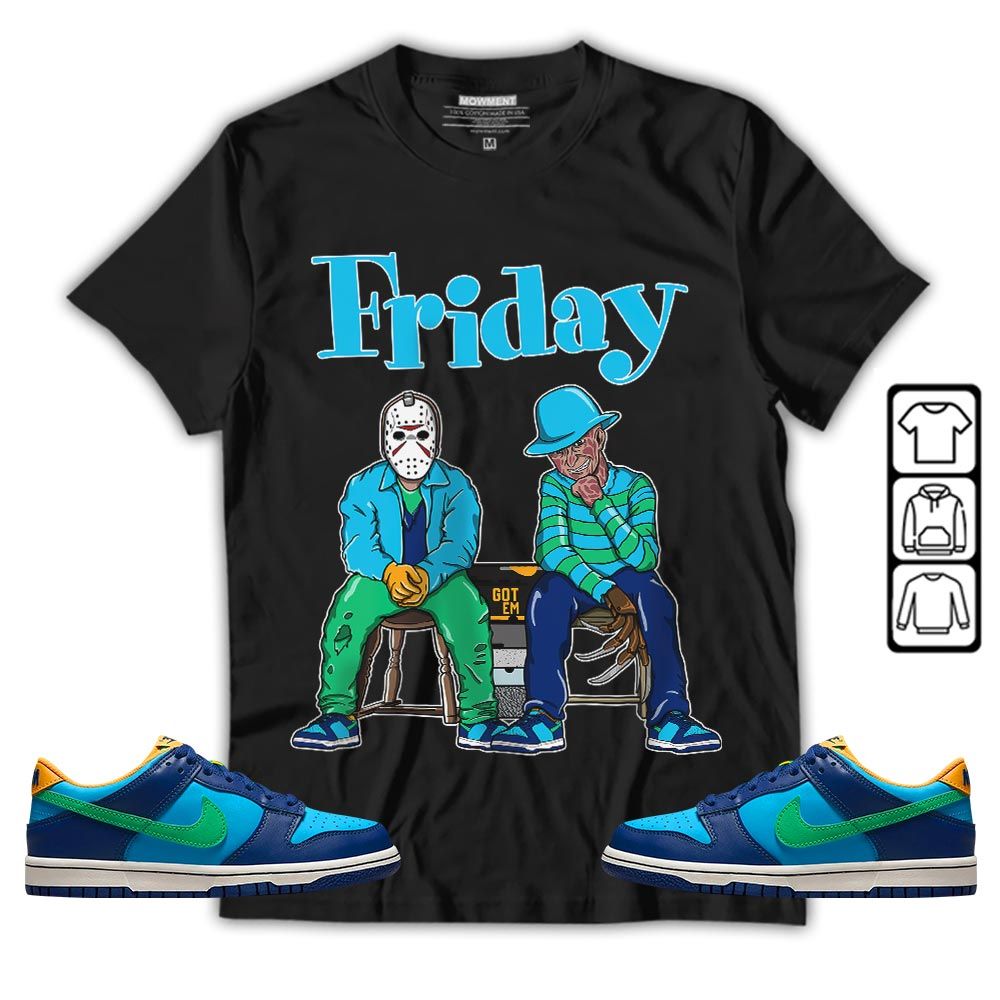 Friday Horror Sneaker Shirt Match Dunk Low GS Kyrie, Dunk Low GS Electric Algae MKO T-Shirt Friday Horror Sneaker Shirt Match Dunk Low GS Kyrie, Dunk Low GS Electric Algae MKO T-Shirt
