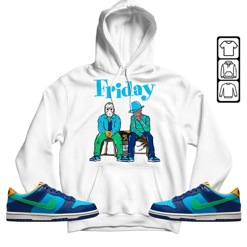 Friday Horror Sneaker Shirt Match Dunk Low GS Kyrie, Dunk Low GS Electric Algae MKO T-Shirt Friday Horror Sneaker Shirt Match Dunk Low GS Kyrie, Dunk Low GS Electric Algae MKO T-Shirt