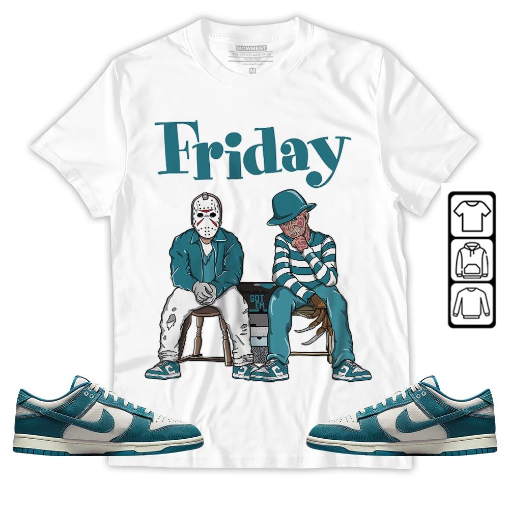 Friday Horror Sneaker Shirt Match Dunk Low Industrial Blue, Dunk Low Denim Industrial Blue MKO T-Shirt Friday Horror Sneaker Shirt Match Dunk Low Industrial Blue, Dunk Low Denim Industrial Blue MKO T-Shirt