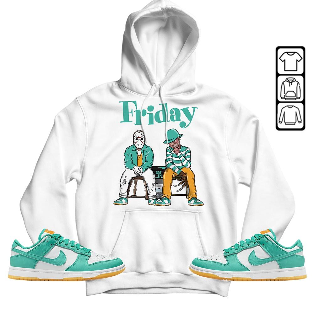 Friday Horror Sneaker Shirt Match Dunk Low Turquoise, Dunk Low Teal Zeal MKO T-Shirt Friday Horror Sneaker Shirt Match Dunk Low Turquoise, Dunk Low Teal Zeal MKO T-Shirt