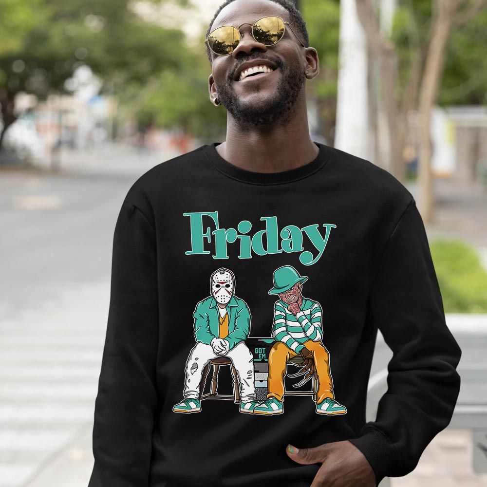 Friday Horror Sneaker Shirt Match Dunk Low Turquoise, Dunk Low Teal Zeal MKO T-Shirt Friday Horror Sneaker Shirt Match Dunk Low Turquoise, Dunk Low Teal Zeal MKO T-Shirt