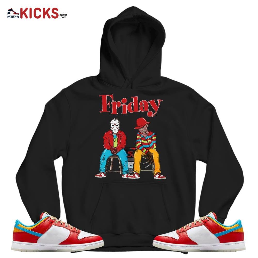 Friday Horror Sneaker Shirt Match Fruity Pebbles Shoes, Dunk Low Fruity Pebbles MKO T-Shirt Friday Horror Sneaker Shirt Match Fruity Pebbles Shoes, Dunk Low Fruity Pebbles MKO T-Shirt