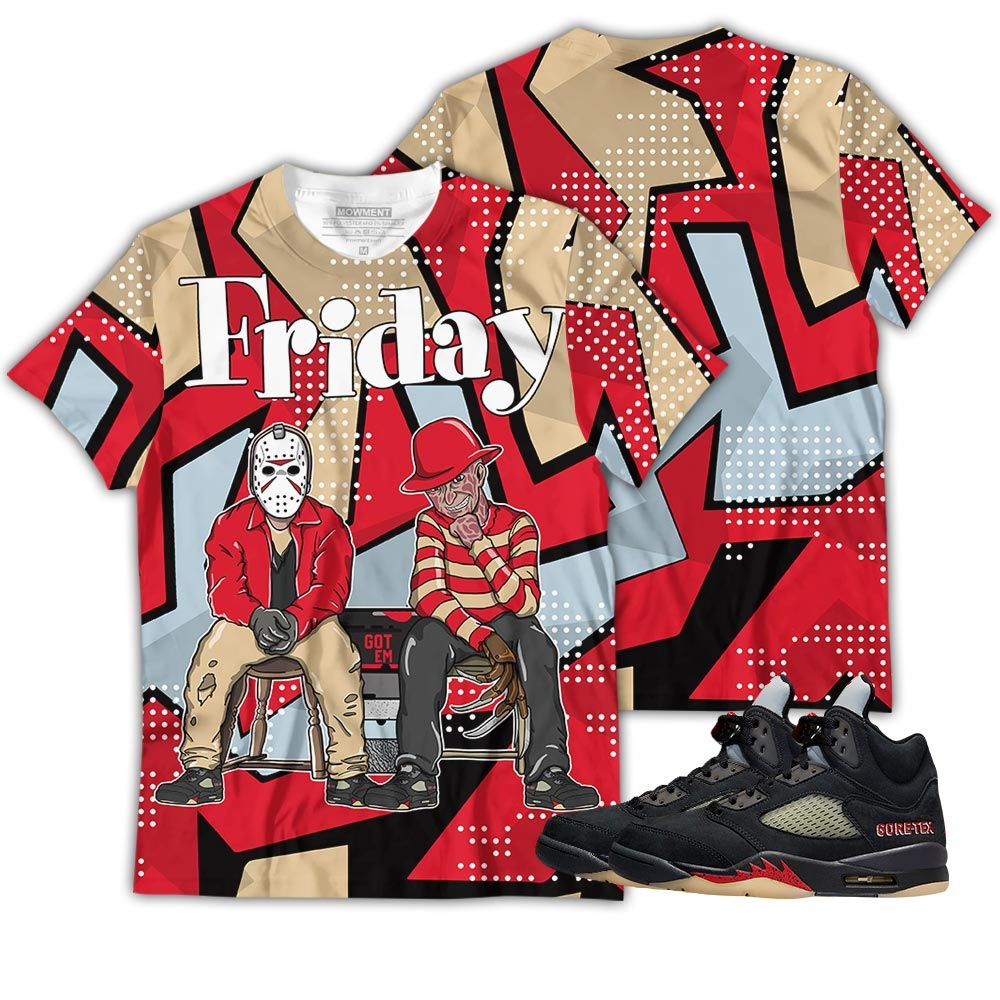 Friday Horror Sneaker Shirt Match Gore-Tex 5S, Jordan 5 Gore-Tex Off Noir Hoodie Sweatshirt Tee All Over Print MKO Shirt Friday Horror Sneaker Shirt Match Gore-Tex 5S, Jordan 5 Gore-Tex Off Noir Hoodie Sweatshirt Tee All Over Print MKO Shirt