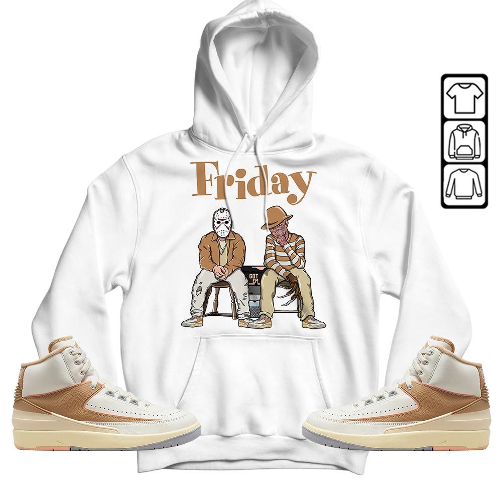 Friday Horror Sneaker Shirt Match Retro Craft 2s, Jordan 2 Craft MKO T-Shirt