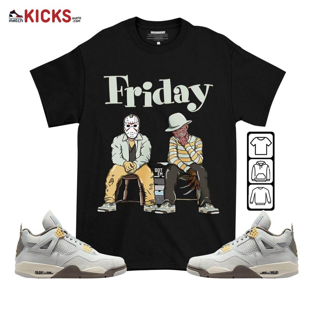 Friday Horror Sneaker Shirt Match Retro Craft 4s, Jordan 4 Craft Photon Dust MKO T-Shirt