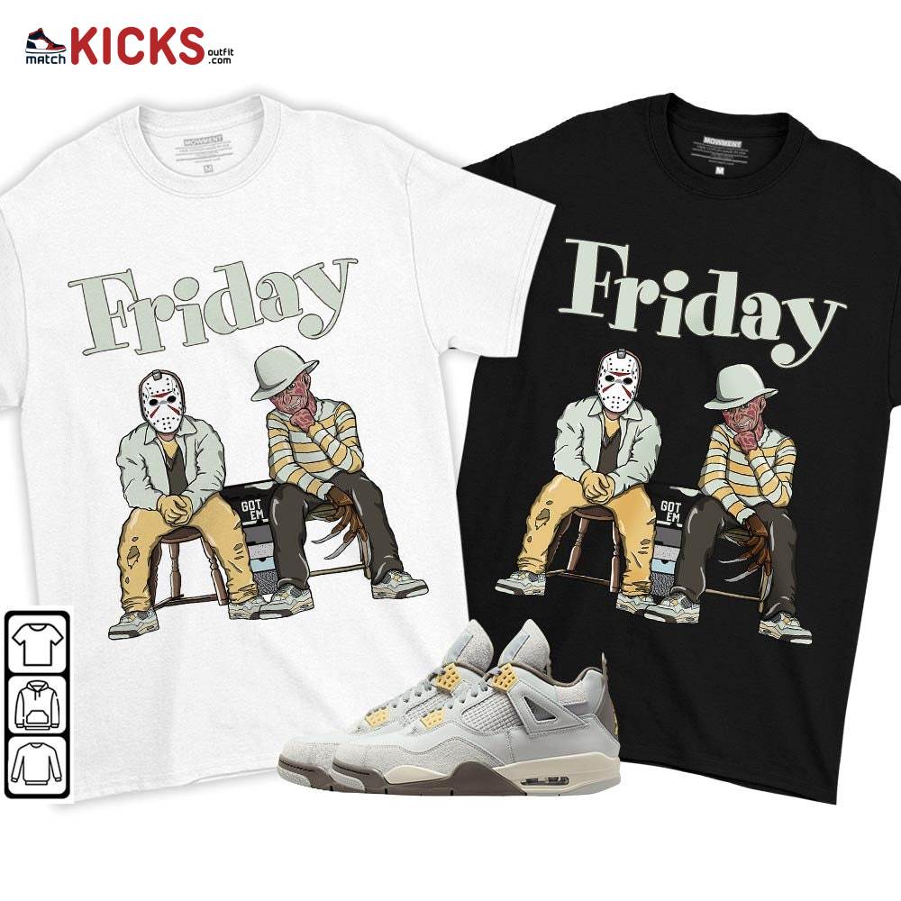 Friday Horror Sneaker Shirt Match Retro Craft 4s, Jordan 4 Craft Photon Dust MKO T-Shirt